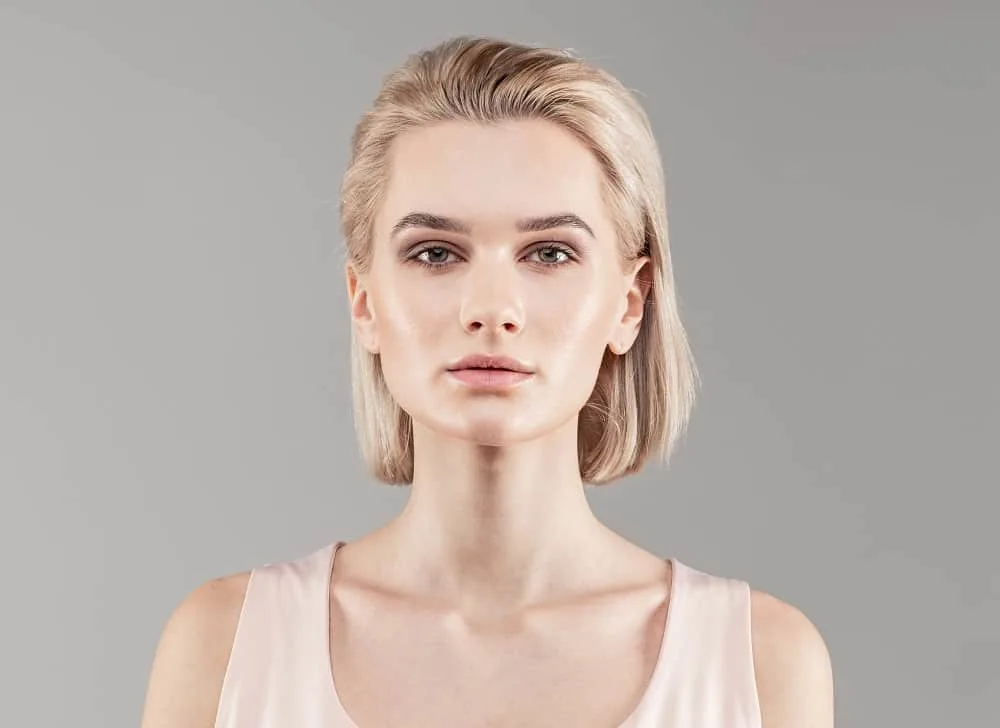 Slick-back Blunt Bob